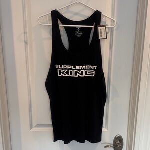 Supplement King Unisex Black Tank Top.